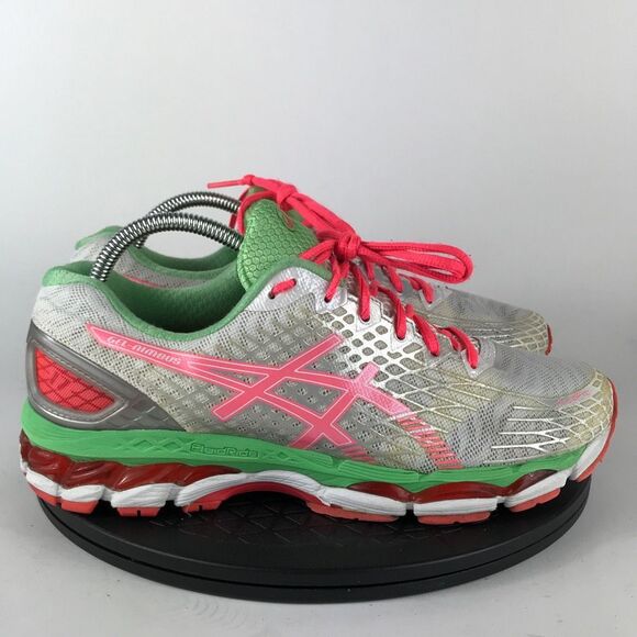 Asics Gel-Nimbus 17 White/Pink Athletic Running Shoes T557N Women’s Size 10.5 - Picture 4 of 12